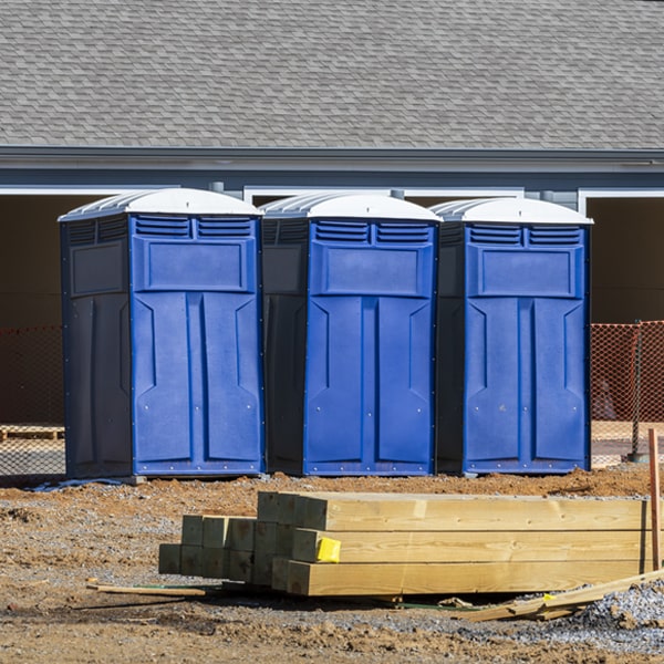 can i customize the exterior of the portable toilets with my event logo or branding in Romney IN